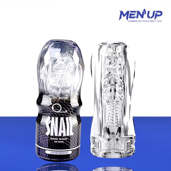 Cốc Âm Đạo Giả trong suốt Snail Cup Spinwave – Gân Xoắn Mạnh Mẽ tại Bến Tre