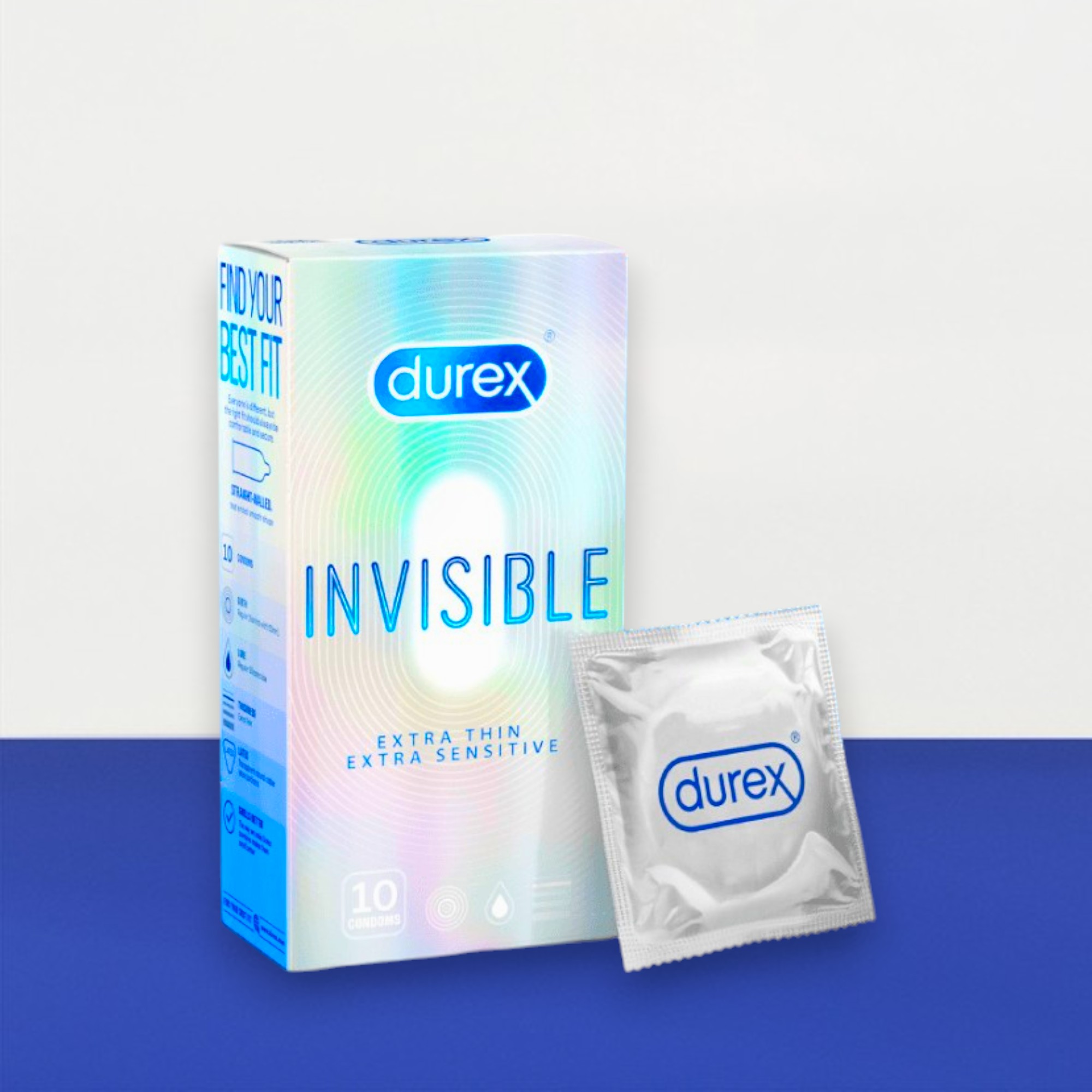 Bao cao su Durex Invisible Extra Thin Extra Sensitive siêu mỏng | Men Up Bến Tre
