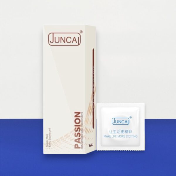 Bao cao su Juncai Passion hộp 50 cái – Hương đào dịu nhẹ, siêu mỏng 001 cho cuộc yêu trọn vẹn tại Men Up Bến Tre