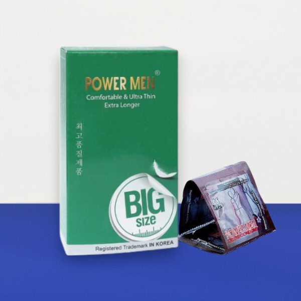 Bao cao su Power Men Comfortable & Ultra Thin Extra Longer – Kéo dài, size lớn 55mm, an toàn tuyệt đối có sẵn tại Bến Tre