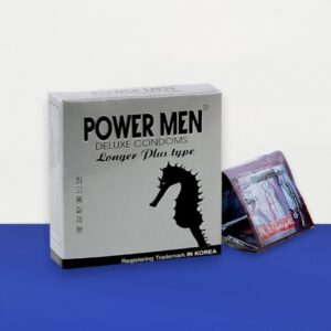Bao Cao Su Power Men Longer Plus Type (Cá Ngựa) Hộp 3 Cái – Gân Gai Kéo Dài Thời Gian, Cực Sướng, Cực An Toàn sẵn hàng tại Bến Tre
