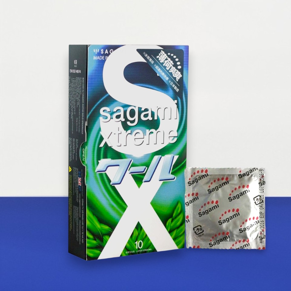Bao cao su Sagami Amino Gold Spearmint – Mát lạnh thăng hoa, chuẩn Nhật Bản sẵn hàng tại Men Up Bến Tre
