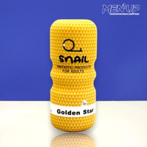 Âm đạo giả Snail Golden Star mô phỏng miệng chân thật, ruột gân bi xoắn tăng cực khoái. Chất liệu TPE an toàn, bán tại Bao Cao Su Men Up Bến Tre, giao kín đáo toàn quốc.