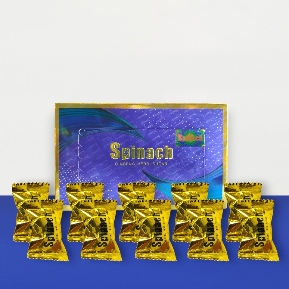 Kẹo Sâm Spinach Malaysia– Tăng Cường Sinh Lý, Khắc Phục Cương Yếu Hiệu Quả tại Bến Tre (Combo 10 Viên)