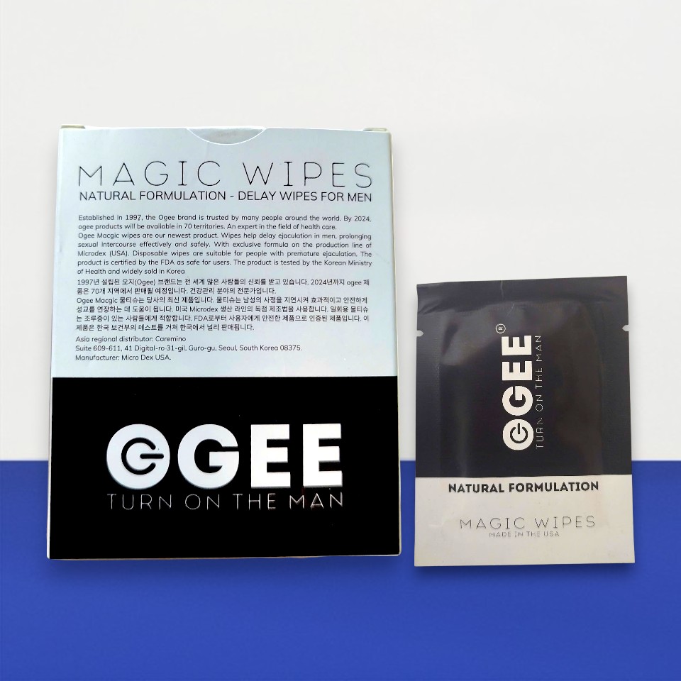 Khăn Ủ Ogee Magic Wipes – Hộp 10 Khăn - Tê Mát - Kéo Dài Thời Gian Quan Hệ Của Hàn Quốc sẵn hàng tại Men Up Bến Tre