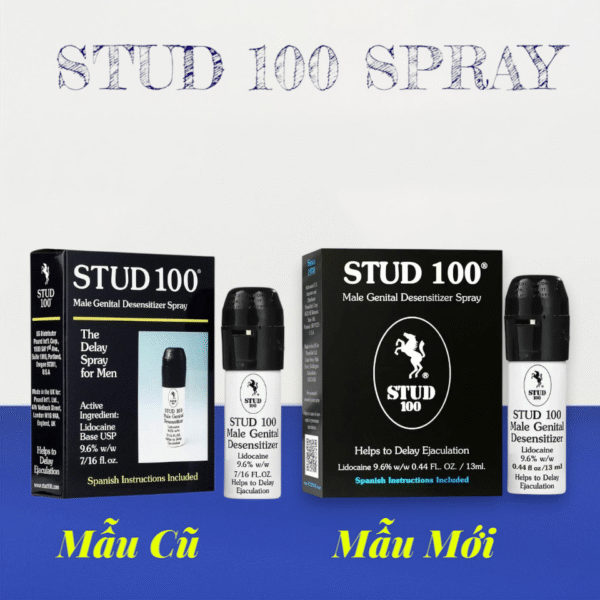 Xịt Chống Xuất Tinh Sớm STUD 100 chính hãng tại Bến Tre mẫu cũ và mẫu mới