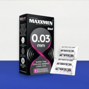Bao cao su Maxxmen 5 in 1 – Siêu mỏng 0.03mm, chứa 9% benzocaine, kéo dài thời gian yêu tại Bến Tre