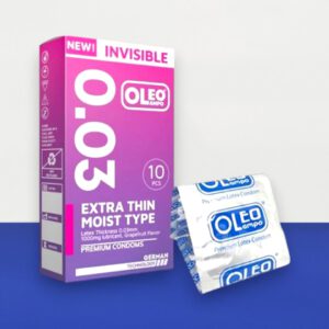 Bao cao su Oleo Lampo Invisible 003 – Siêu mỏng 0.03mm, hương nho quyến rũ tại Bến Tre