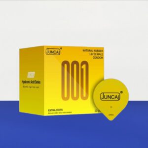 Bao cao su Juncai Extra Dots 001 hộp 10 – Gai nổi lớn, siêu mỏng 0.01mm, cực kích thích tại Bến Tre