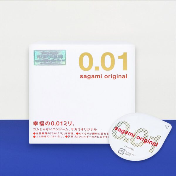Bao cao su Sagami Original 0.01 Nhật Bản – Siêu mỏng 0.01mm, chất liệu Polyurethane cao cấp tại Bến Tre