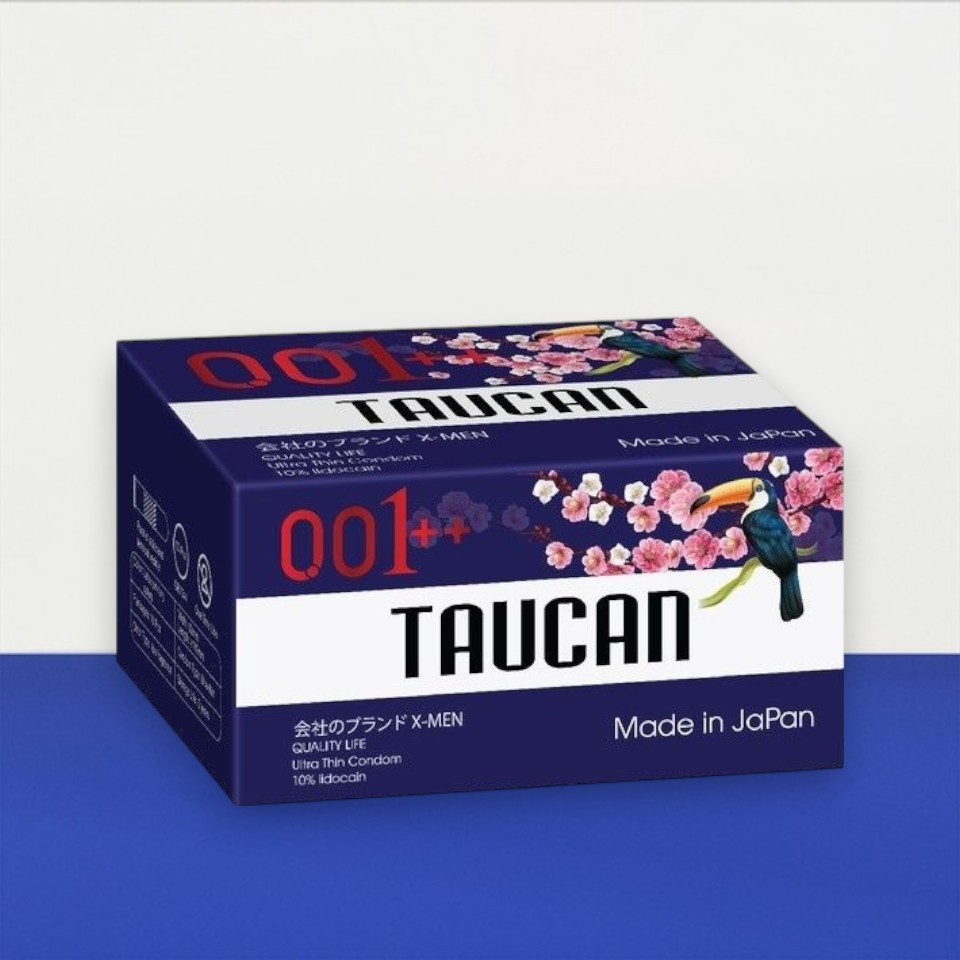Bao cao su TauCan 0.01 Dot Benzocaine Nhật Bản – Siêu mỏng, có gai, kéo dài thời gian với 10% benzocaine tại Bến Tre