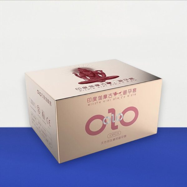 Bao cao su Olo Indian Gamma Delay 001 hộp 10 – Kéo dài thời gian, tăng khoái cảm, siêu mỏng chỉ 0.01mm tại Bến Tre