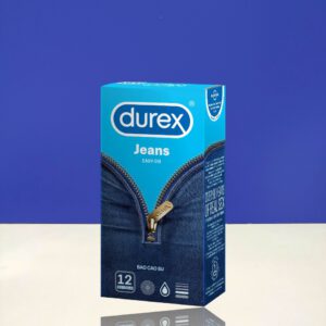 Bao cao su Durex Jeans hộp 12 cái – Easy On, vừa vặn Size 52.5mm tại Bến Tre