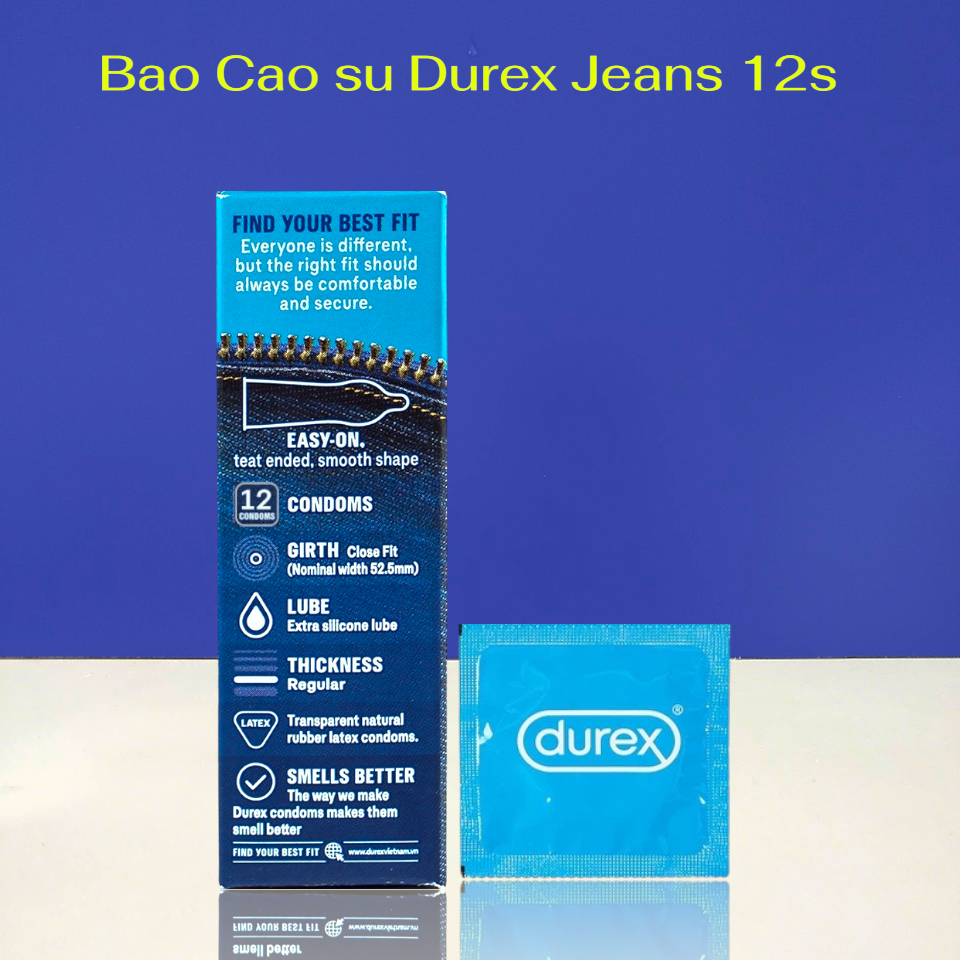 Bao cao su Durex Jeans có tốt không? Giá bao nhiêu? Mua ở đâu tại Bến Tre