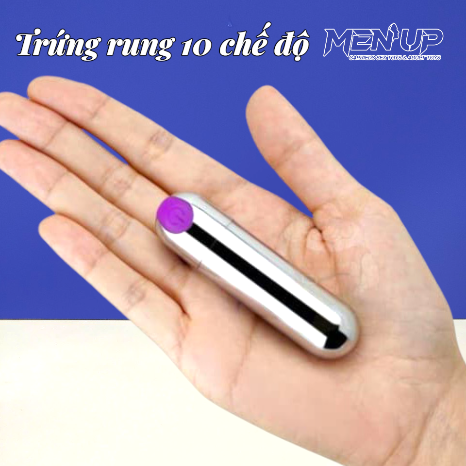 Trứng rung inox hình viên đạn nhỏ gọn - sẵn hàng tại Bao Cao Su Men Up Bến Tre Trứng rung inox hình viên đạn nhỏ gọn - sẵn hàng tại Bao Cao Su Men Up Bến Tre