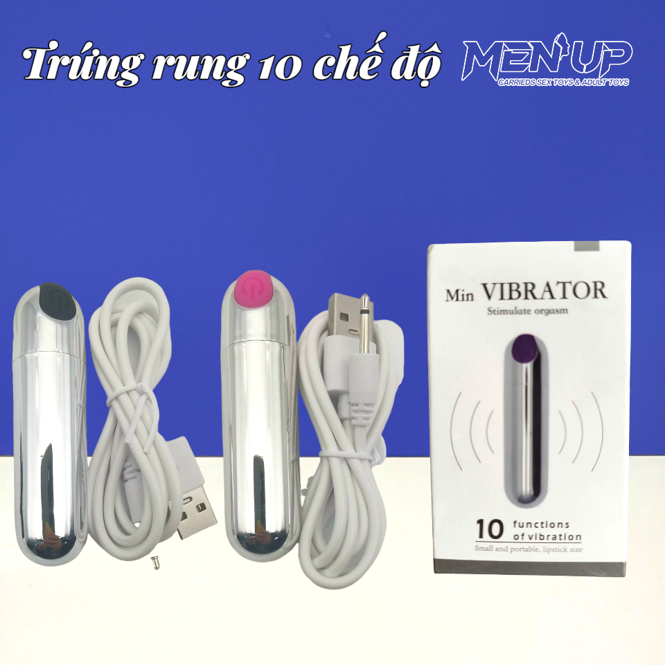 Trứng rung inox nhỏ gọn Yeain Vibrator hình viên đạn rung cực mạnh với 10 chế độ rung phụ kiện đi kèm gồm 1 máy rung và dây cáp, hướng dẫn sử dụng - sẵn hàng tại Bao Cao Su Men Up Bến Tre Trứng rung inox nhỏ gọn Yeain Vibrator hình viên đạn rung cực mạnh với 10 chế độ rung - sẵn hàng tại Bao Cao Su Men Up Bến Tre