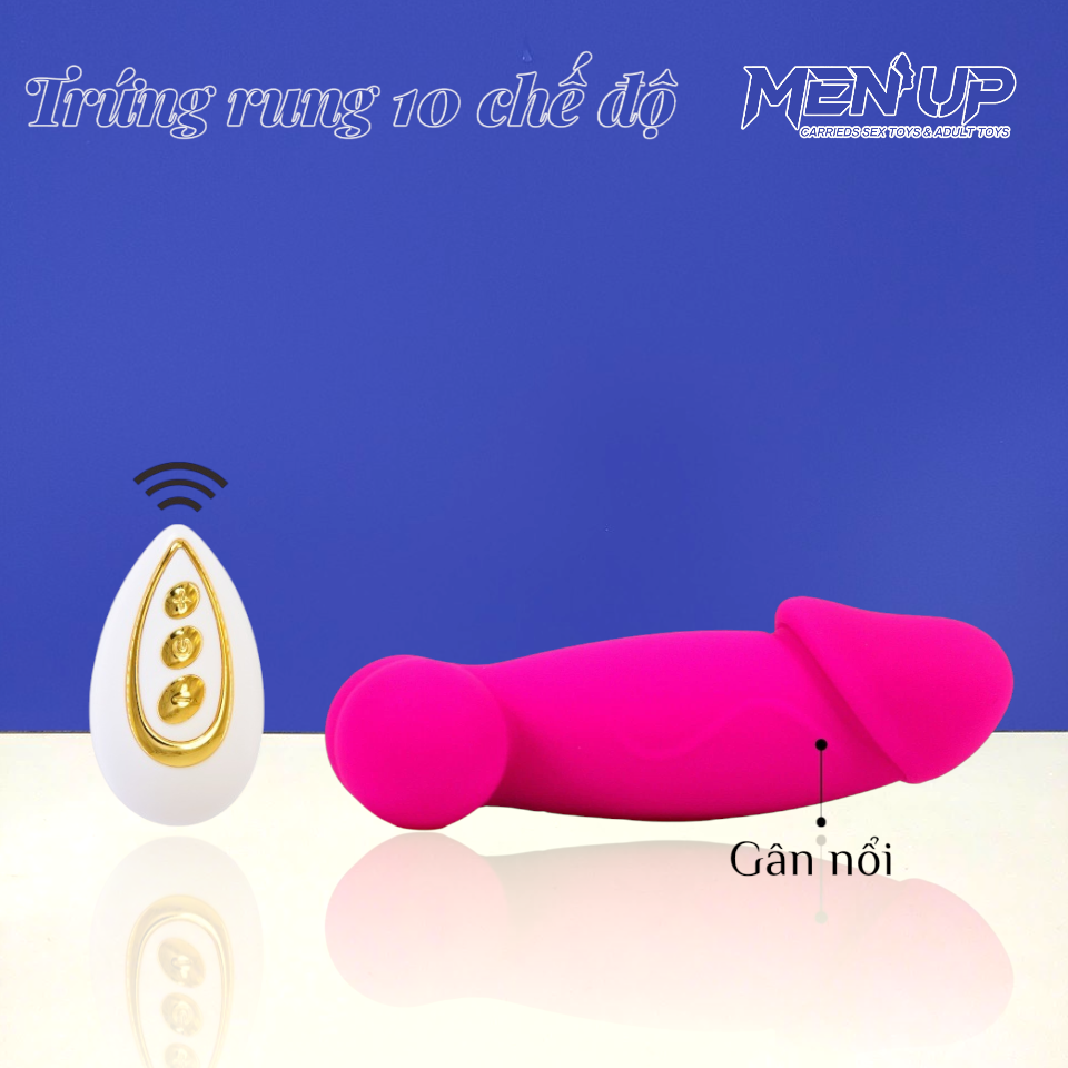 Trứng rung tình yêu sạc pin hình dương vật điều khiển từ xa tại Men Up Bến Tre Trứng rung tình yêu sạc pin hình dương vật điều khiển từ xa tại Men Up Bến Tre