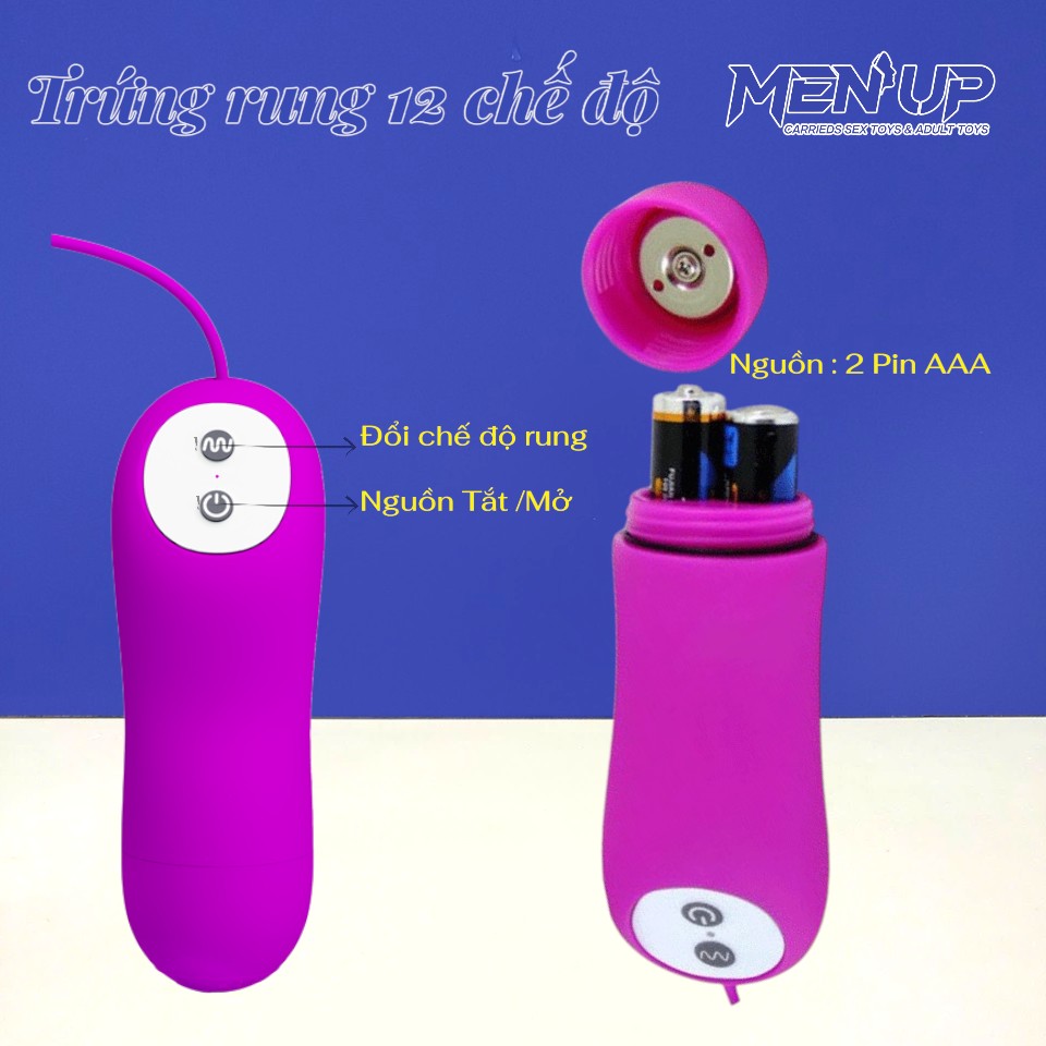 Trứng rung tình yêu 2 đầu Pretty Love Irma dùng pin AAA chính hãng tại Men Up Bến Tre. Rung mạnh, nhỏ gọn, an toàn, giao hàng kín đáo toàn quốc.