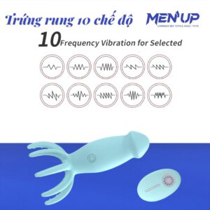 Trứng rung massage nhủ hoa dạng bạch tuột Octopus 10 chế độ rung không dây sẵn hàng tại Men Up Bến Tre