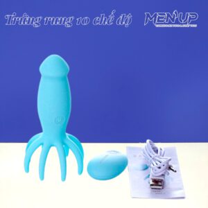 Trứng rung điều khiển từ xa Octopus Massage đầy đủ phụ kiện gồm trứng rung -dây sạc và tài liệu hướng dẫn - Men Up Bến Tre