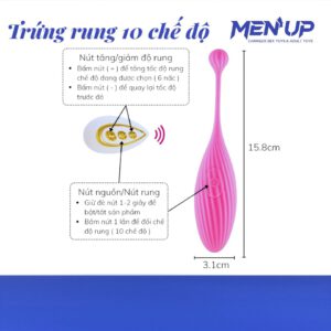 Thông tin sản phẩm trứng rung tình yêu không dây Luminous tại Men Up Bến Tre